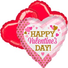 Balloon bouquet valentine pink gold